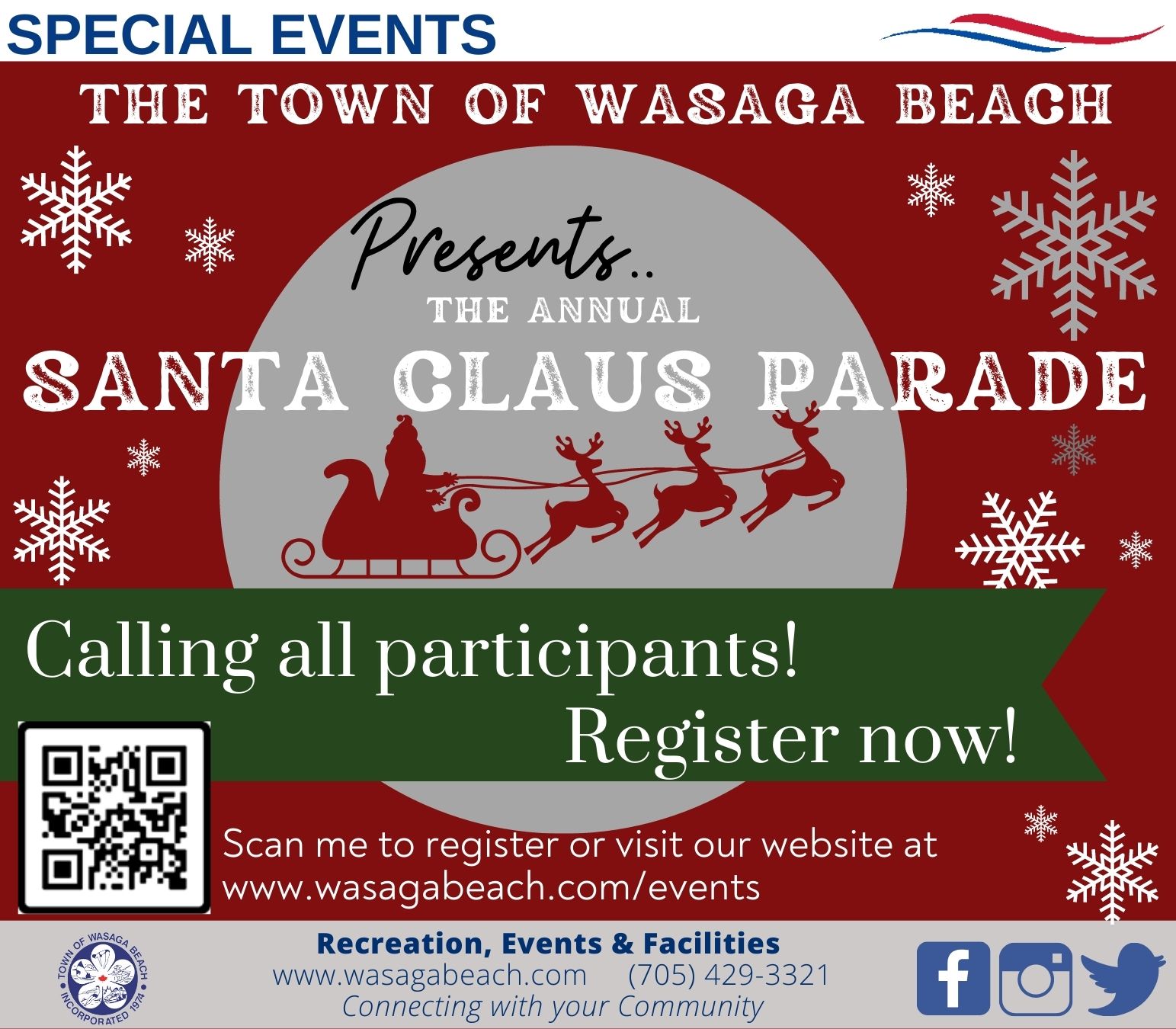 Calling all participants for the Santa Claus Parade